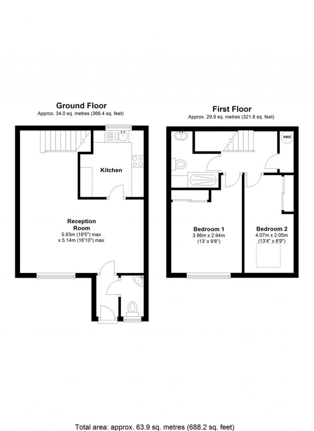 Floorplans For Orchard Walk, Watlington