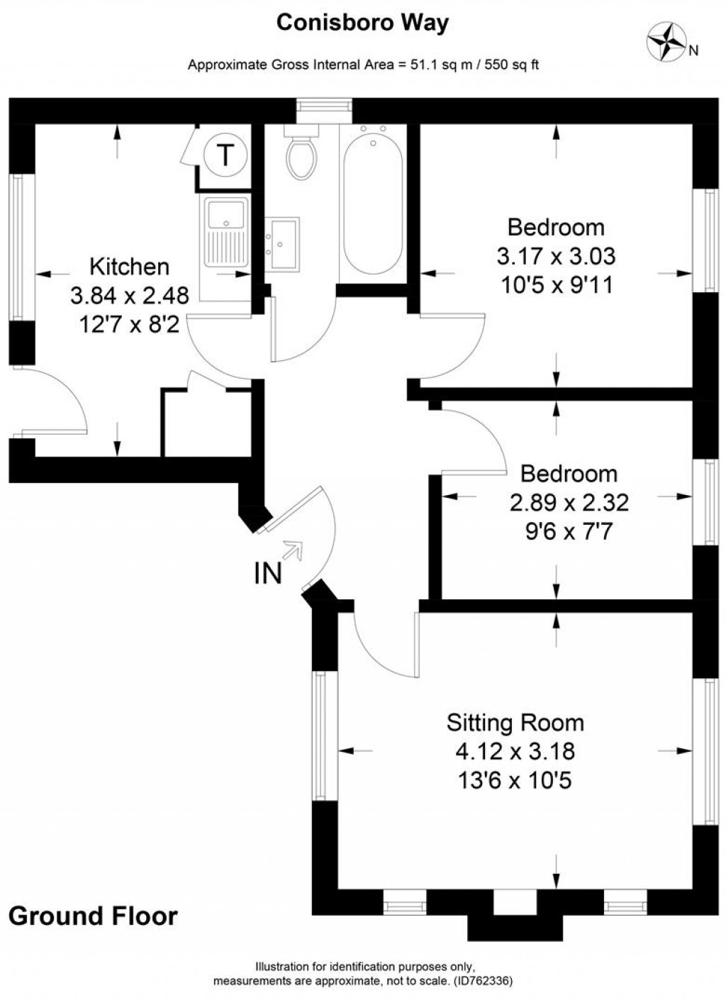 Floorplans For Conisboro Way, Caversham, Reading