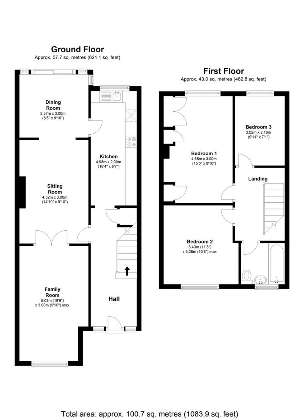 Floorplans For Church Street, Watlington