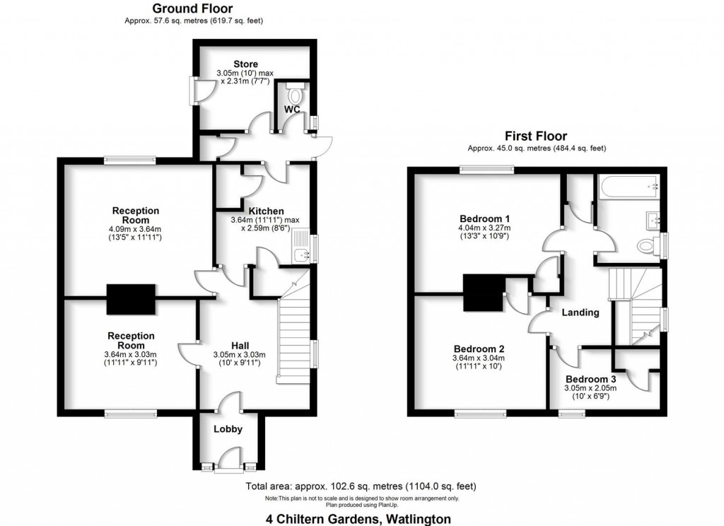 Floorplans For Chiltern Gardens, Watlington