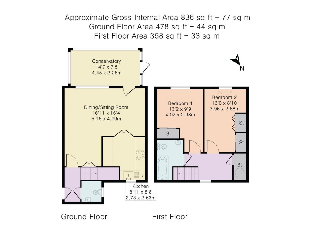 Floorplans For Orchard Walk, Watlington