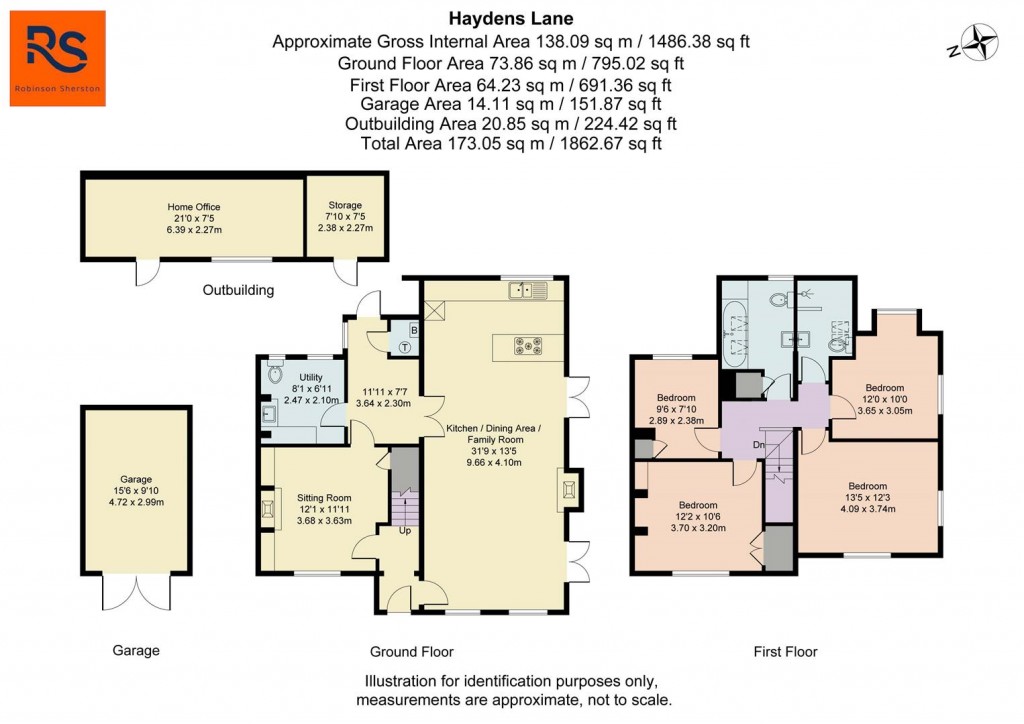 Floorplans For Haydens Lane, Nuffield, Henley-on-Thames