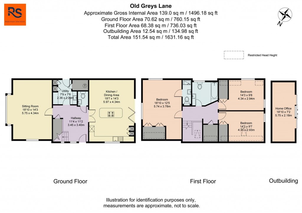 Floorplans For Old Greys Lane, Henley-On-Thames