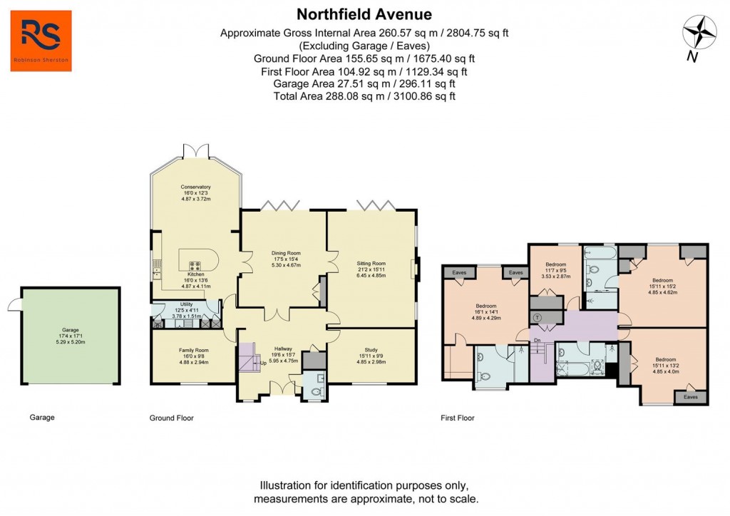 Floorplans For Northfield Avenue, Lower Shiplake