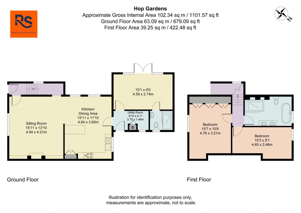 Floorplans For Hop Gardens, Henley-On-Thames