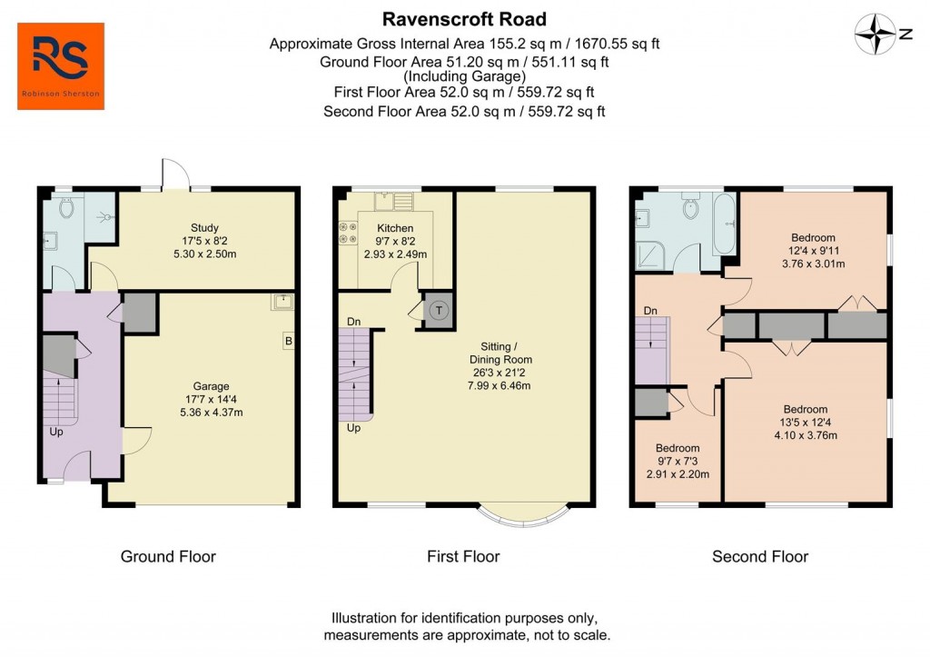 Floorplans For Ravenscroft Road, Henley-On-Thames