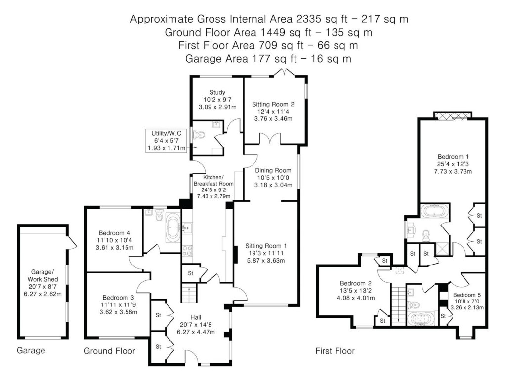 Floorplans For Stoke Row, Henley-on-Thames