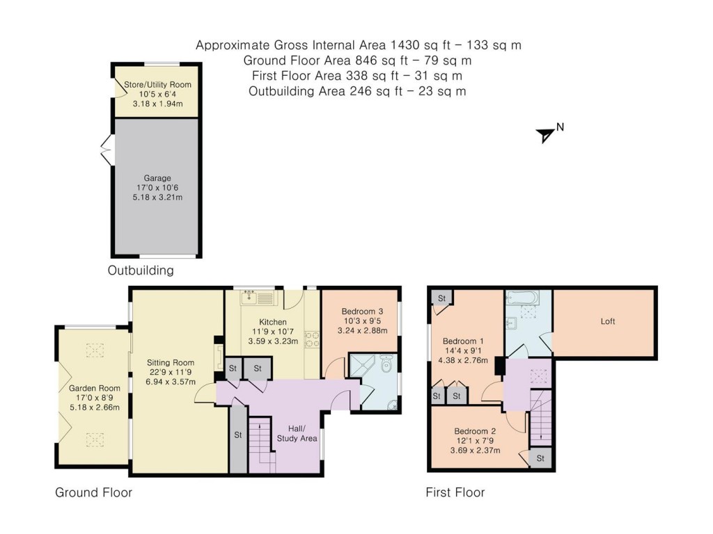 Floorplans For Langley Road, Chalgrove, Oxford