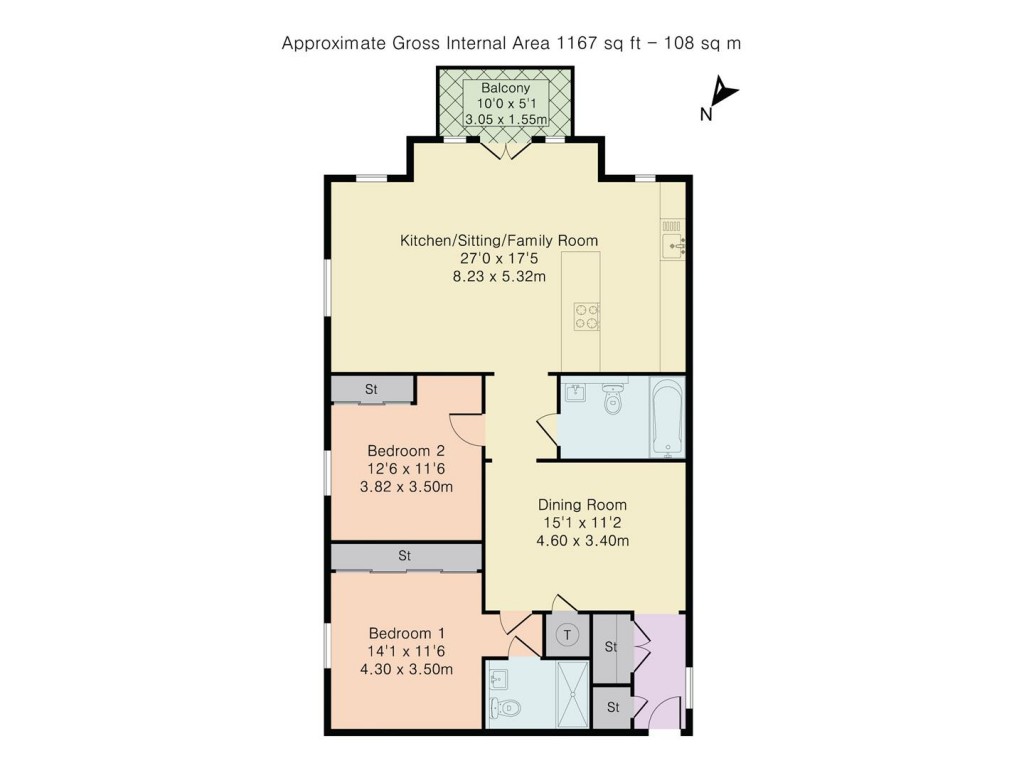 Floorplans For Castle Gardens, Watlington