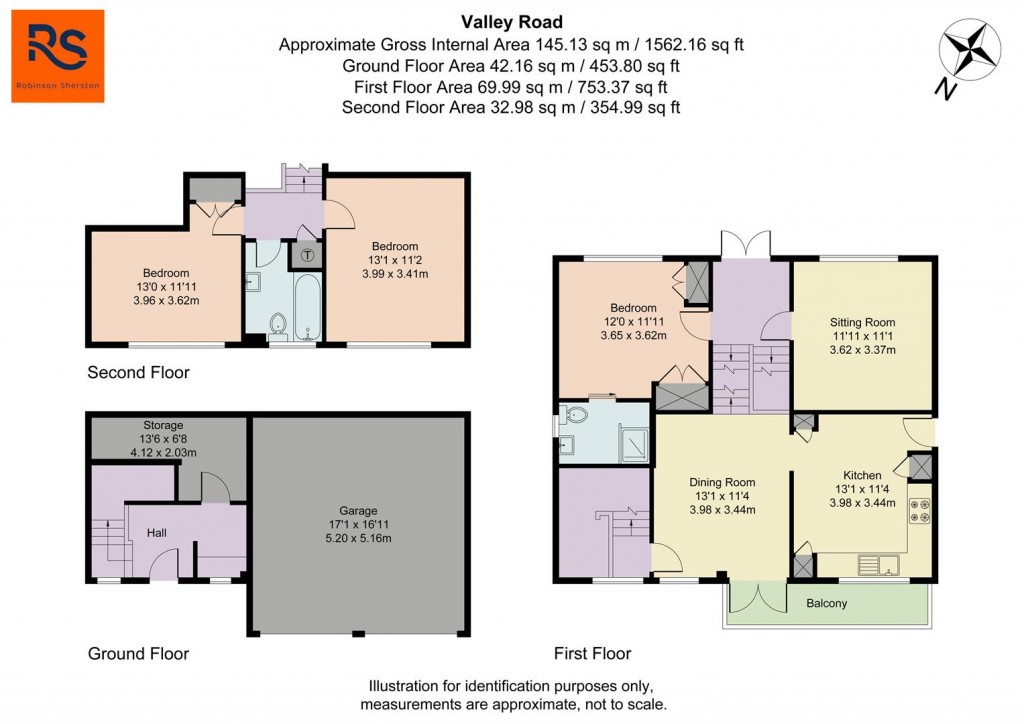 Floorplans For Valley Road, Henley-On-Thames