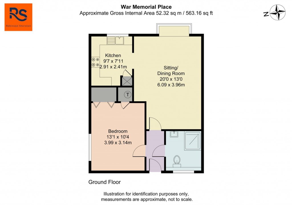 Floorplans For War Memorial Place, Henley-On-Thames