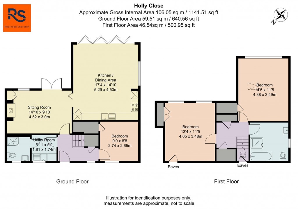 Floorplans For Holly Close, Highmoor Cross, Henley-On-Thames