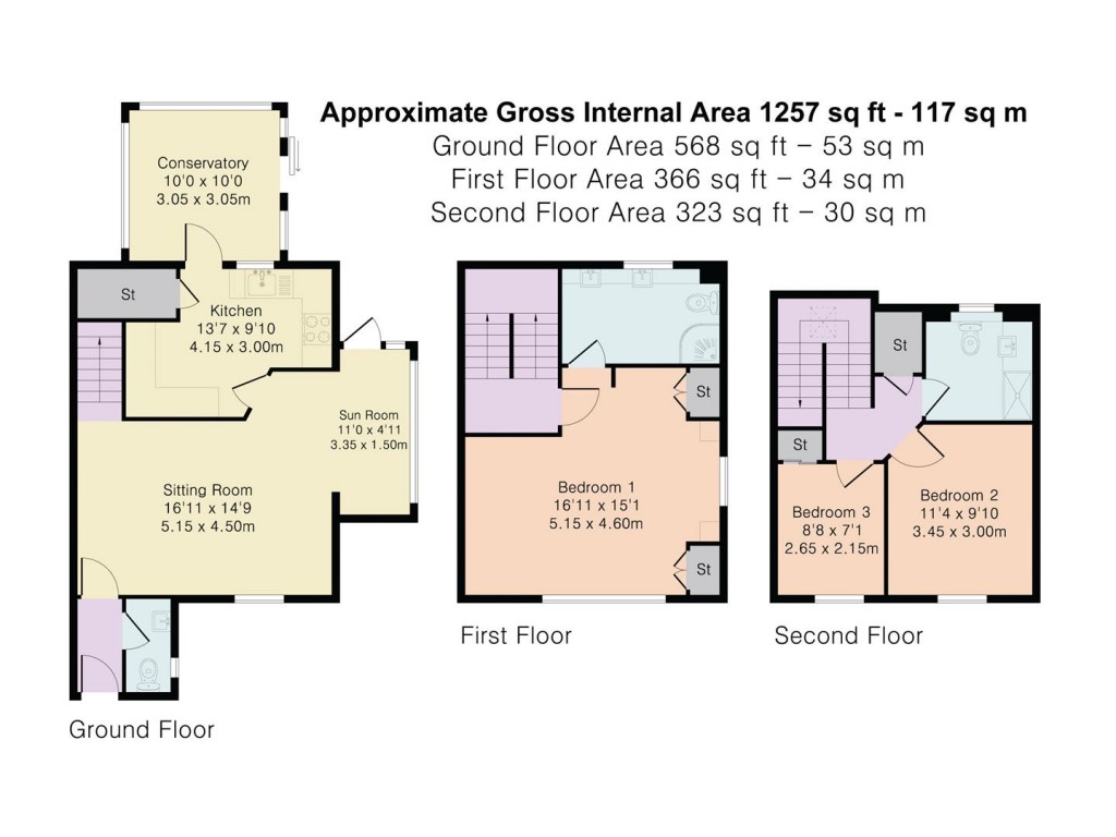 Floorplans For Putman Place, Henley-On-Thames