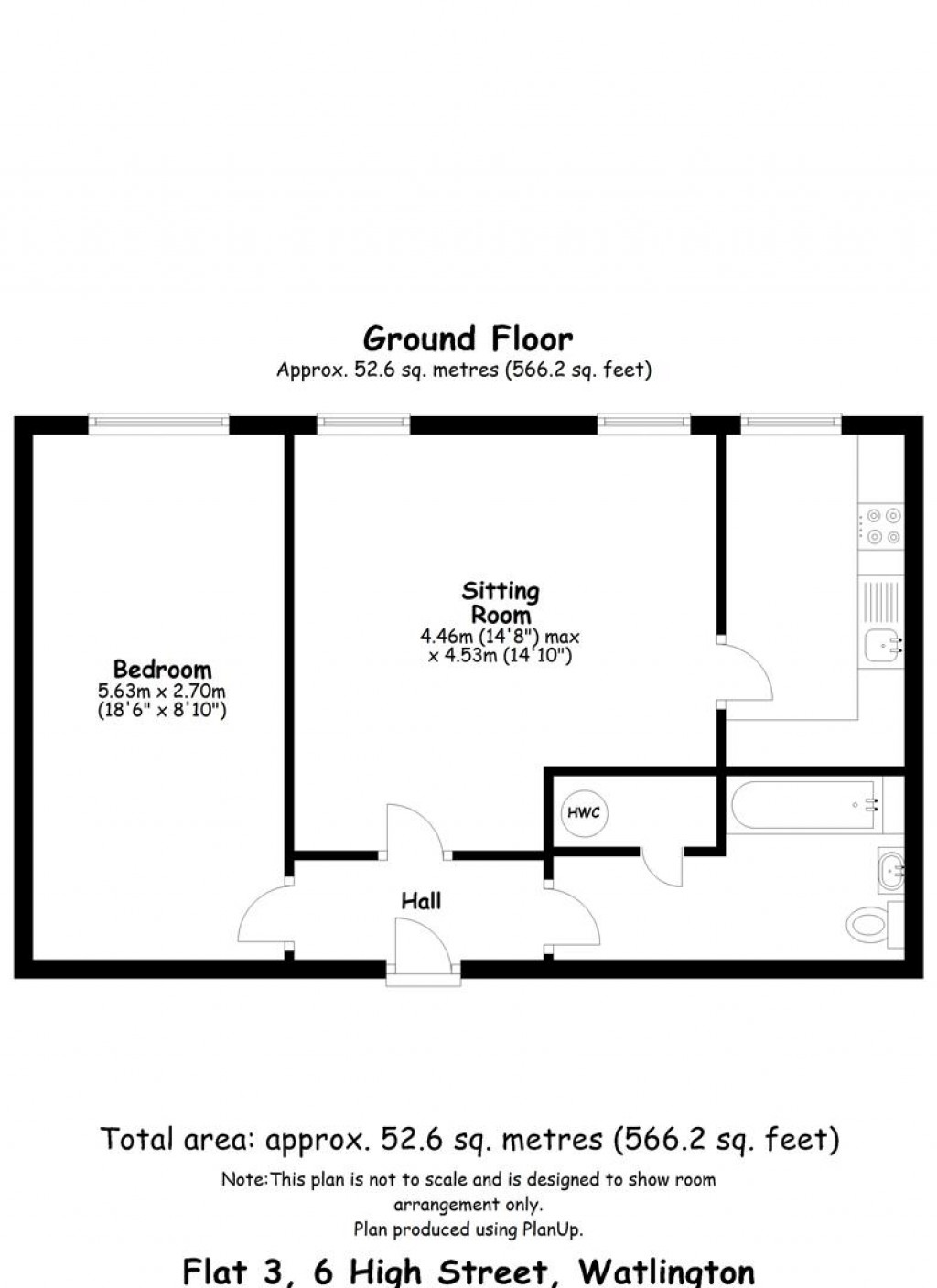 Floorplans For High Street, Watlington