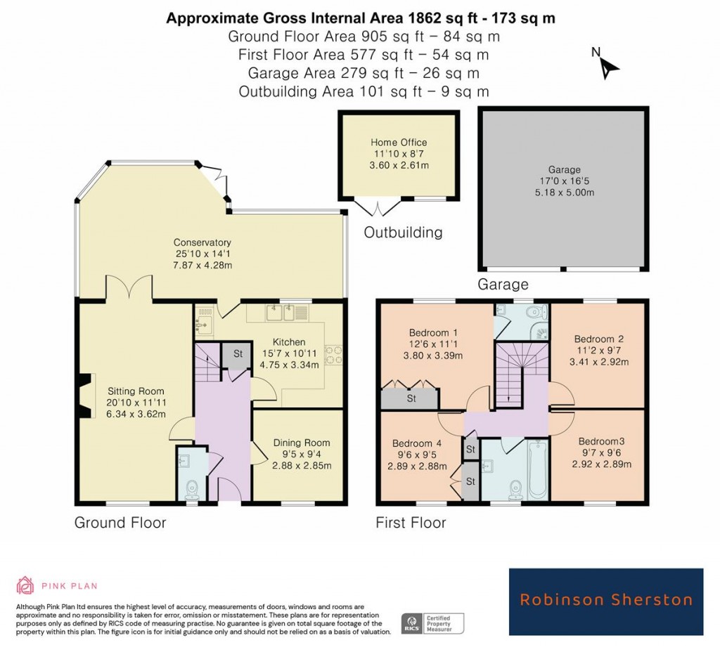 Floorplans For French Laurence Way, Chalgrove, Oxford