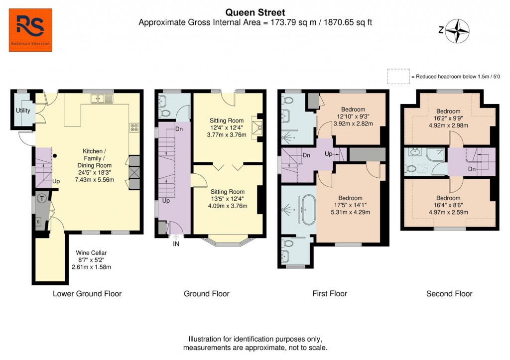 Floorplans For Queen Street, Henley-On-Thames