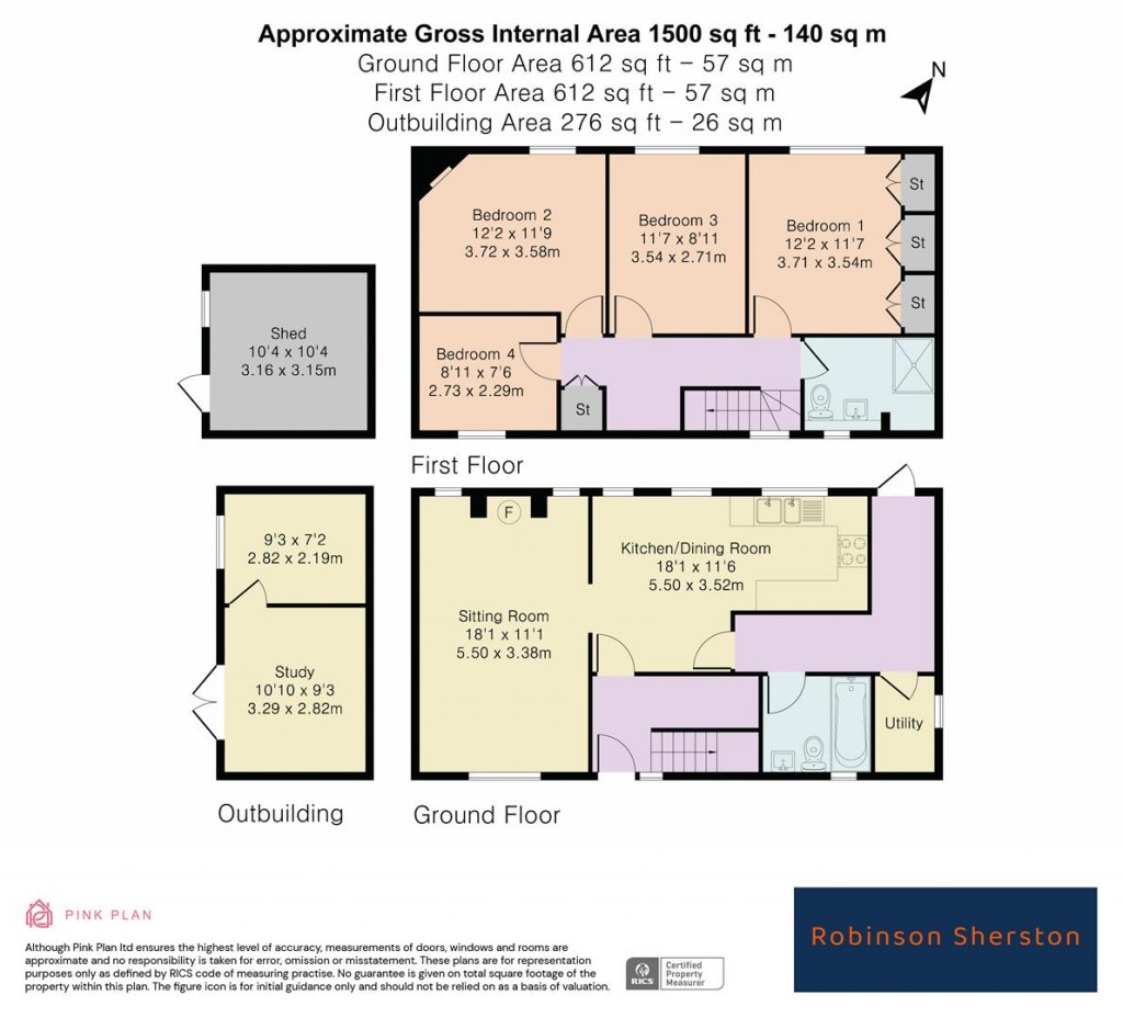 Floorplans For Monument Road, Chalgrove, Oxfordshire