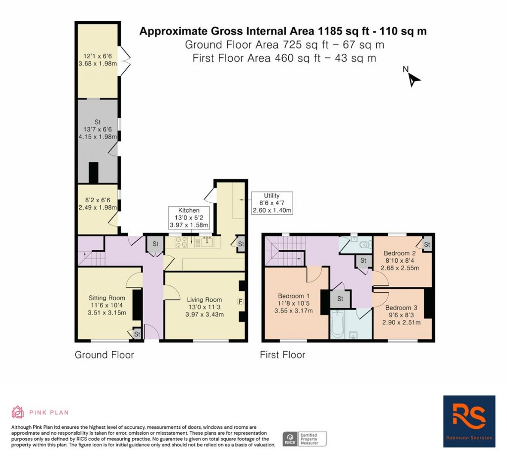 Floorplans For Hill Road, Watlington