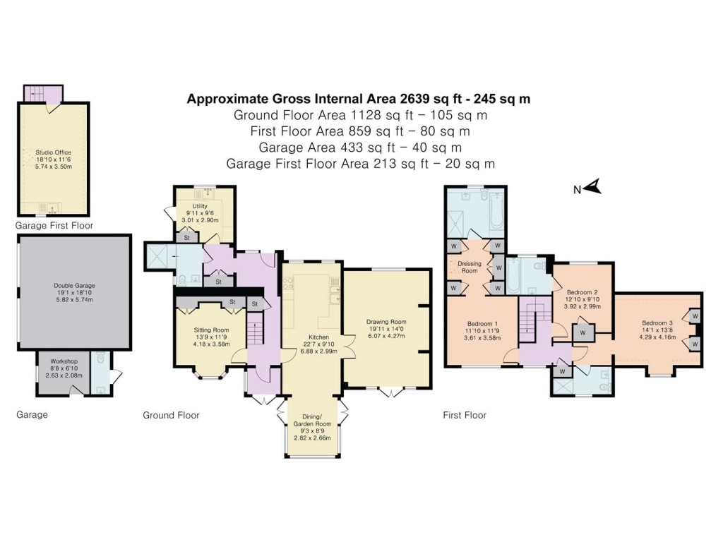 Floorplans For Pheasant's Hill, Hambleden, Henley-On-Thames