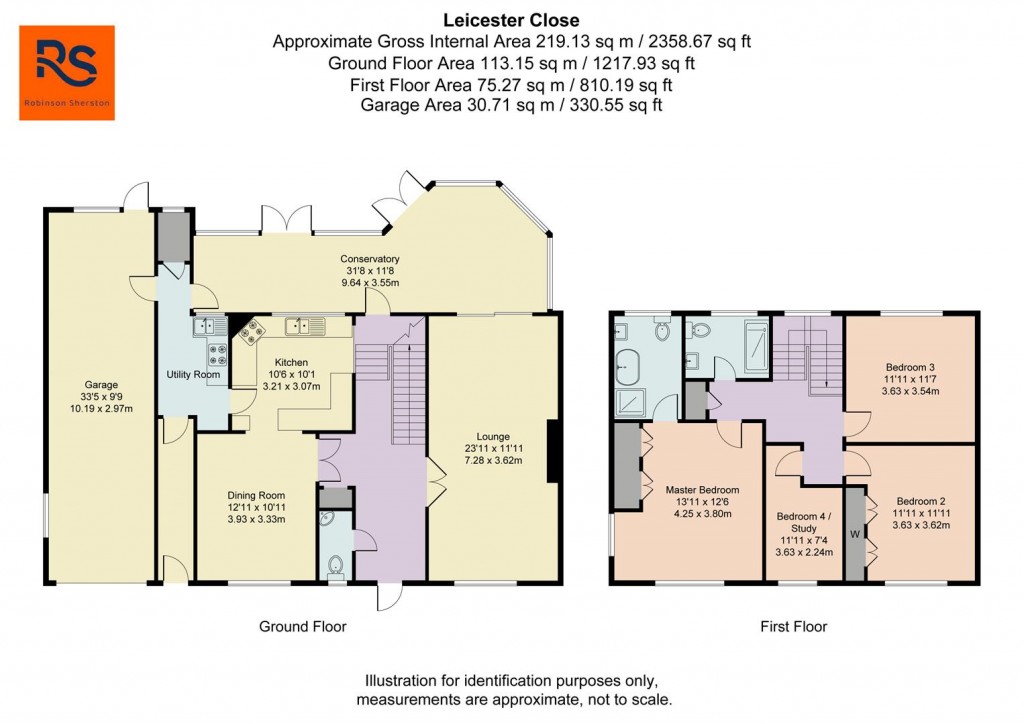 Floorplans For Leicester Close, Henley-On-Thames